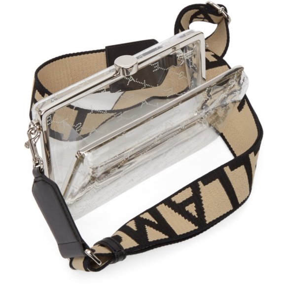 NEW STELLA MCCARTNEY Clear Logo Crossbody | Runway Sport Luxe It-Bag for Events - Picture 6 of 16
